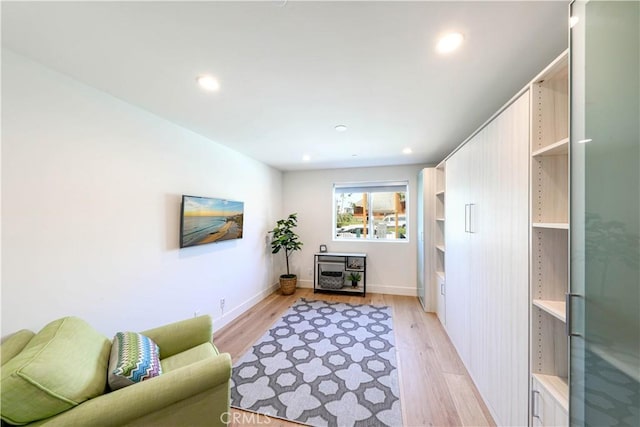 interior space featuring light hardwood / wood-style floors