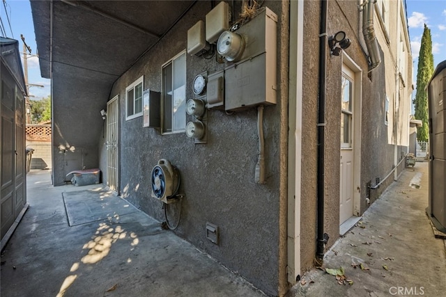 view of home's exterior featuring a patio