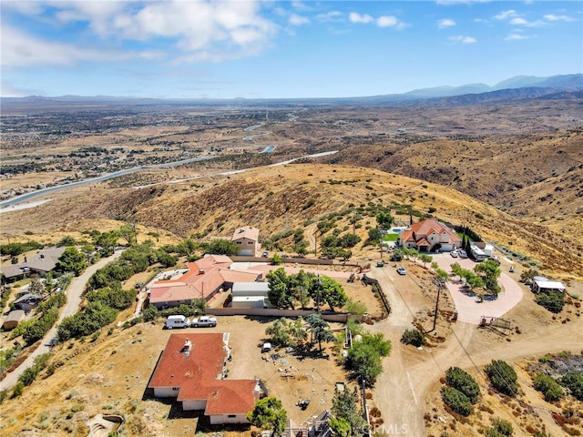 bird's eye view featuring a mountain view