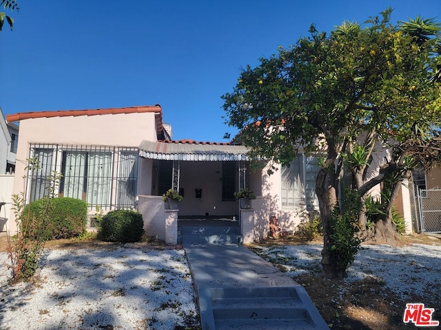 view of front of home