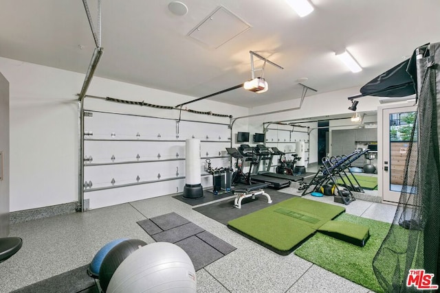 view of exercise room