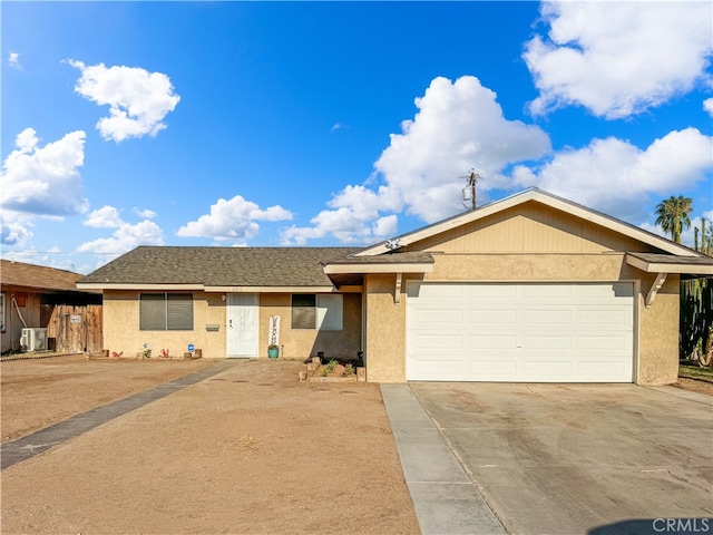 ranch-style house with a garage