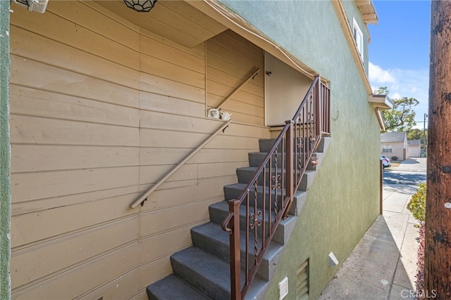 view of staircase