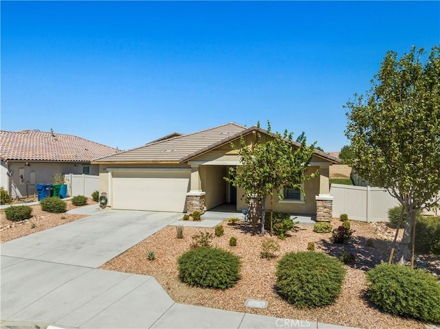 view of front of home featuring a garage