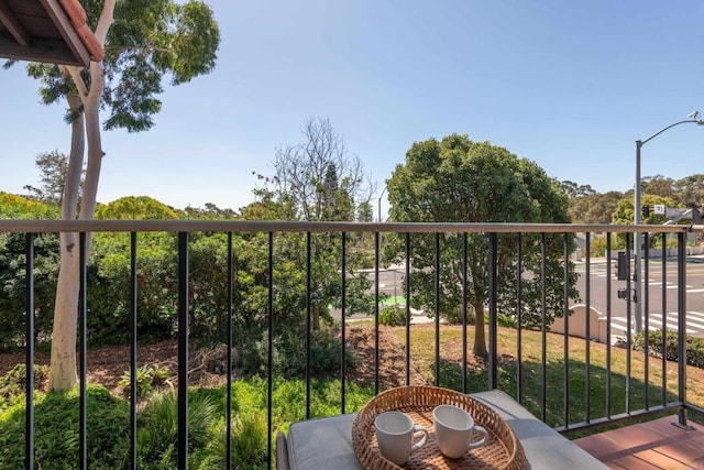 view of balcony