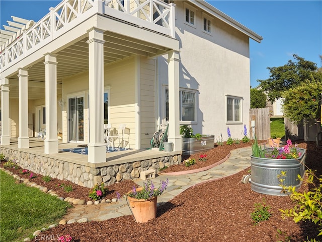 exterior space with a patio area