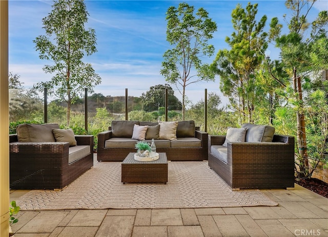 view of patio / terrace with outdoor lounge area