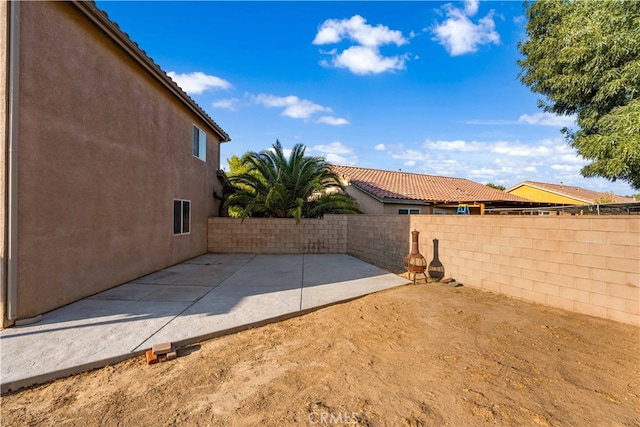 view of yard featuring a patio area