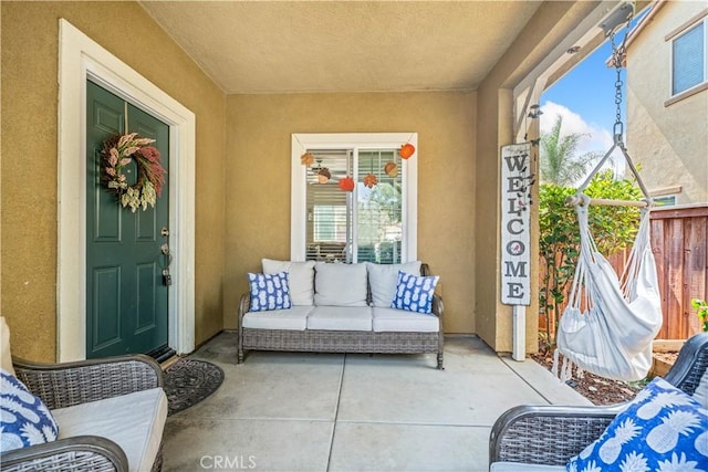view of patio / terrace featuring outdoor lounge area