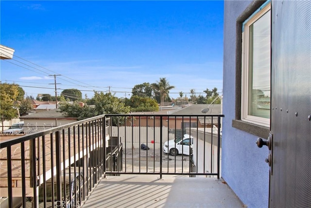 view of balcony