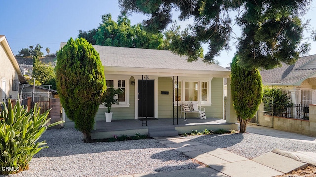 view of front of house with covered porch