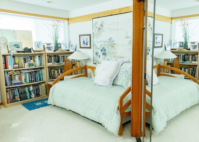 bedroom featuring carpet flooring