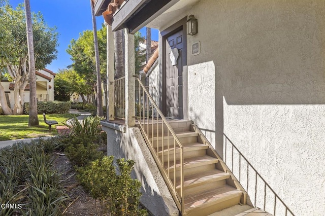 view of stairs