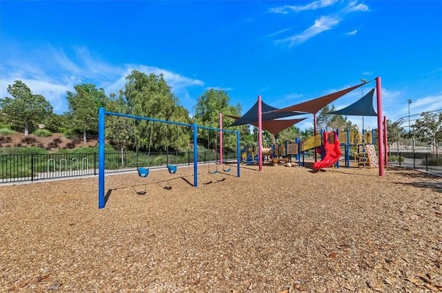 view of jungle gym