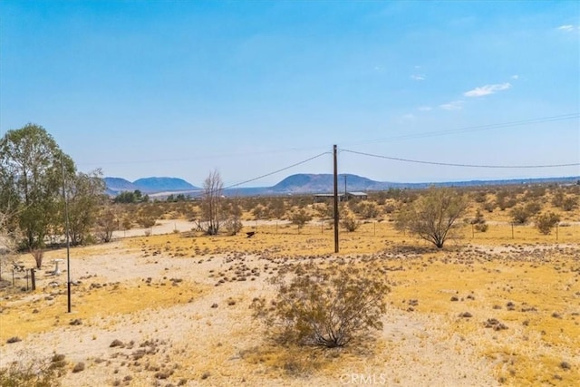 mountain view with a rural view