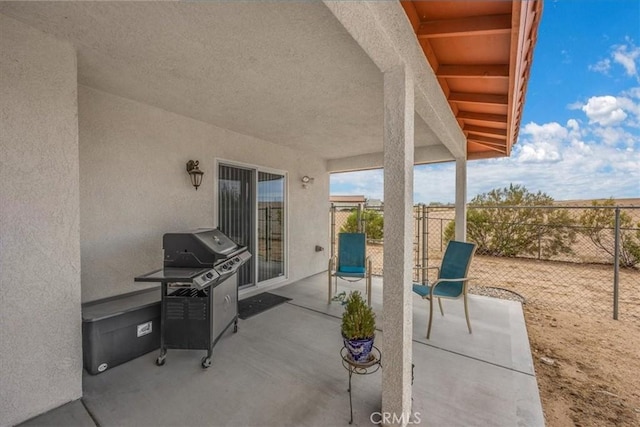 view of patio / terrace featuring area for grilling