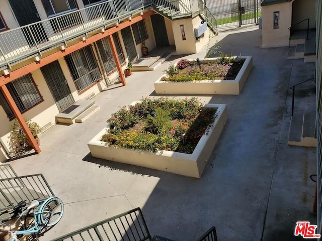 view of community featuring a patio area