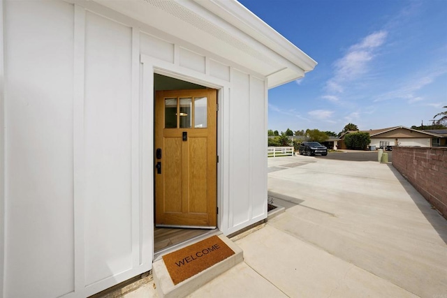 view of property entrance