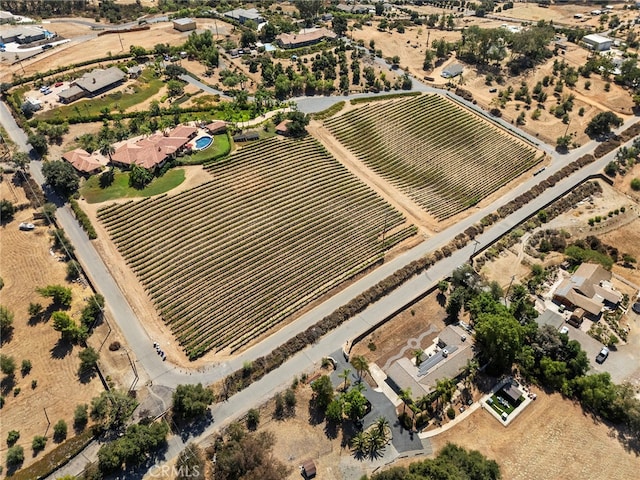 bird's eye view featuring a rural view