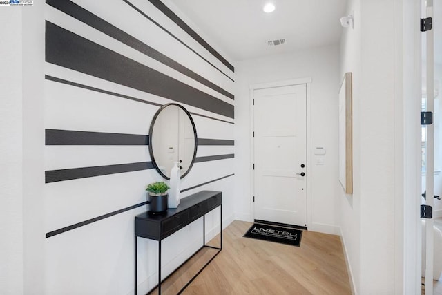 interior space featuring light hardwood / wood-style floors