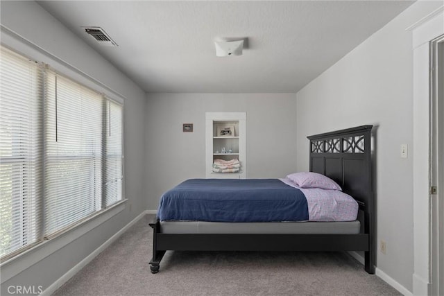 bedroom with carpet floors