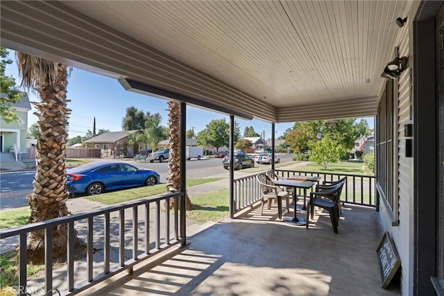 view of patio / terrace with a porch