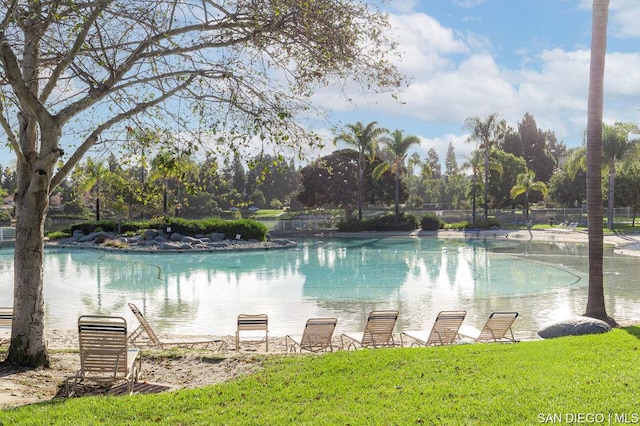 view of pool