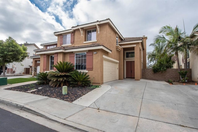 view of front of house featuring a garage