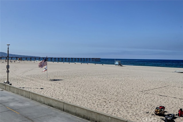 water view with a beach view