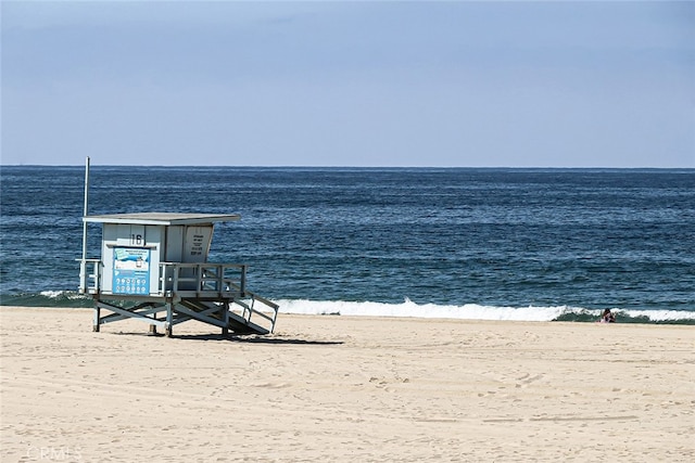 water view with a view of the beach