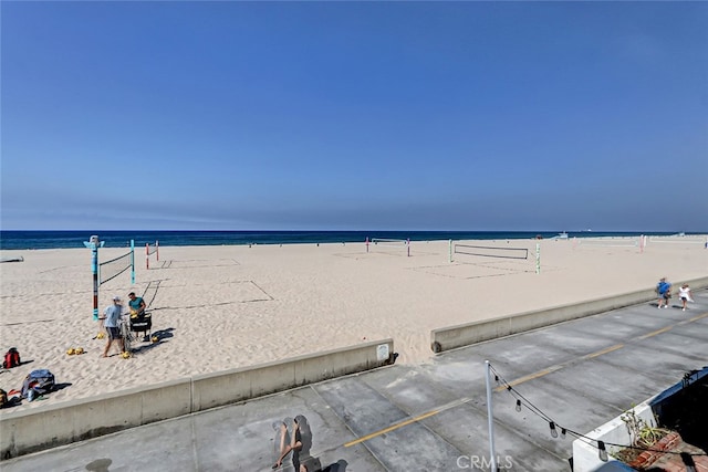 water view featuring a beach view