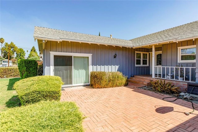 rear view of house with a patio area