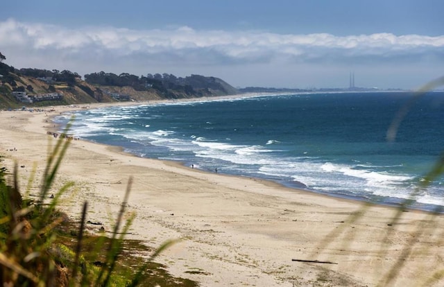 water view featuring a view of the beach