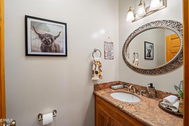 bathroom featuring vanity