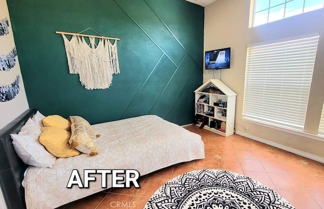 view of tiled bedroom