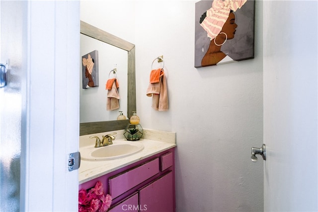 bathroom featuring vanity