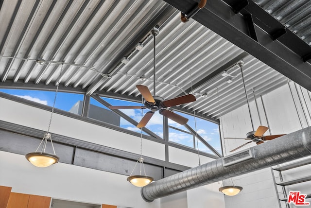 details featuring ceiling fan