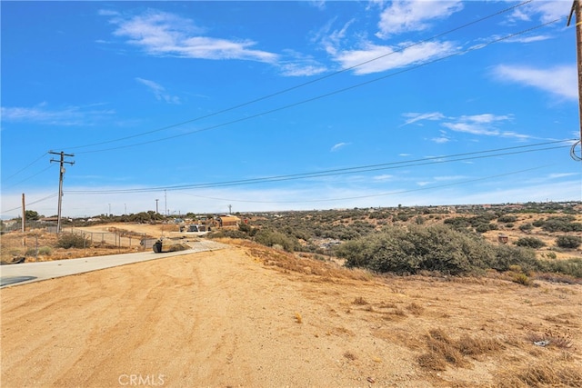 view of road