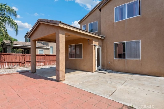 3688 Alhambra Ln, Perris, CA 92571 - back of property with a patio and stucco siding