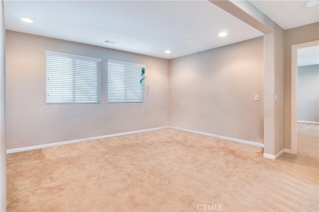 view of carpeted empty room