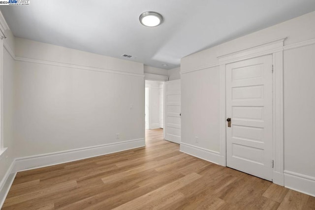 interior space featuring light hardwood / wood-style flooring