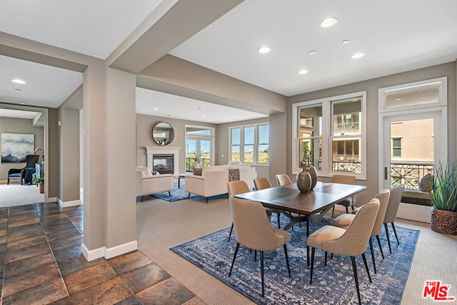 view of dining area