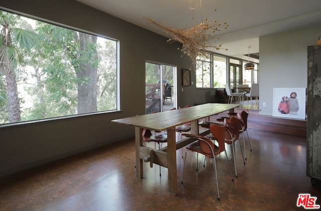 dining room featuring plenty of natural light