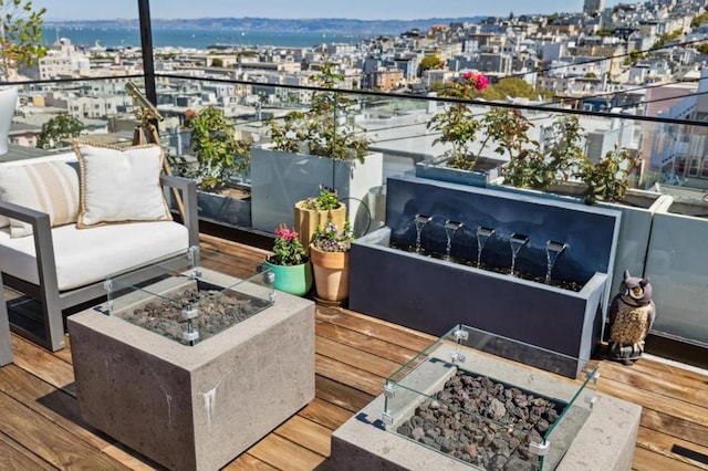 balcony with an outdoor living space