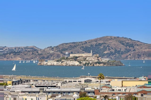 property view of water featuring a mountain view