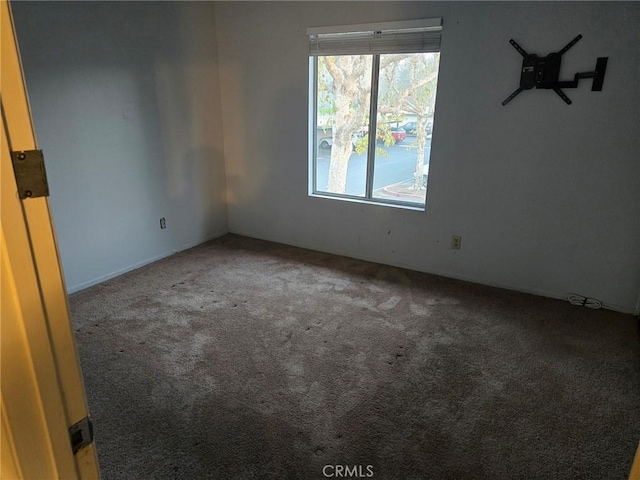 unfurnished room with carpet flooring