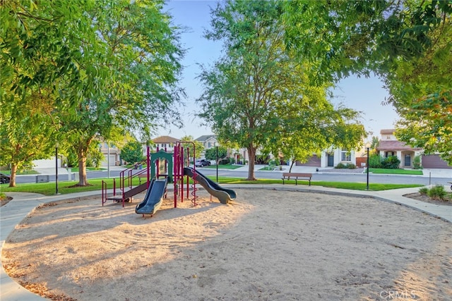 view of play area