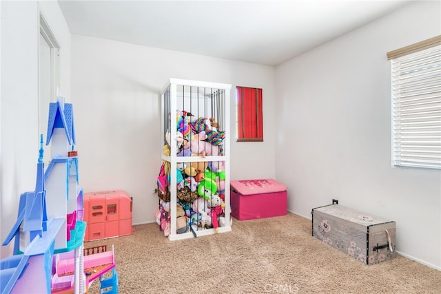 playroom featuring carpet floors