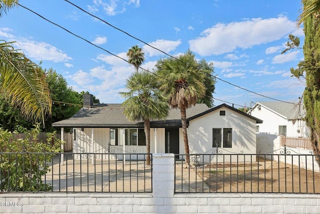 view of ranch-style house