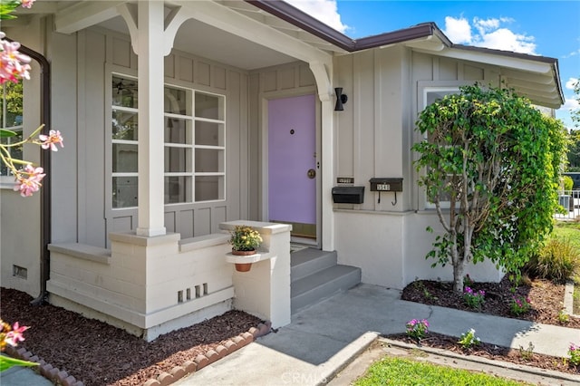 view of property entrance